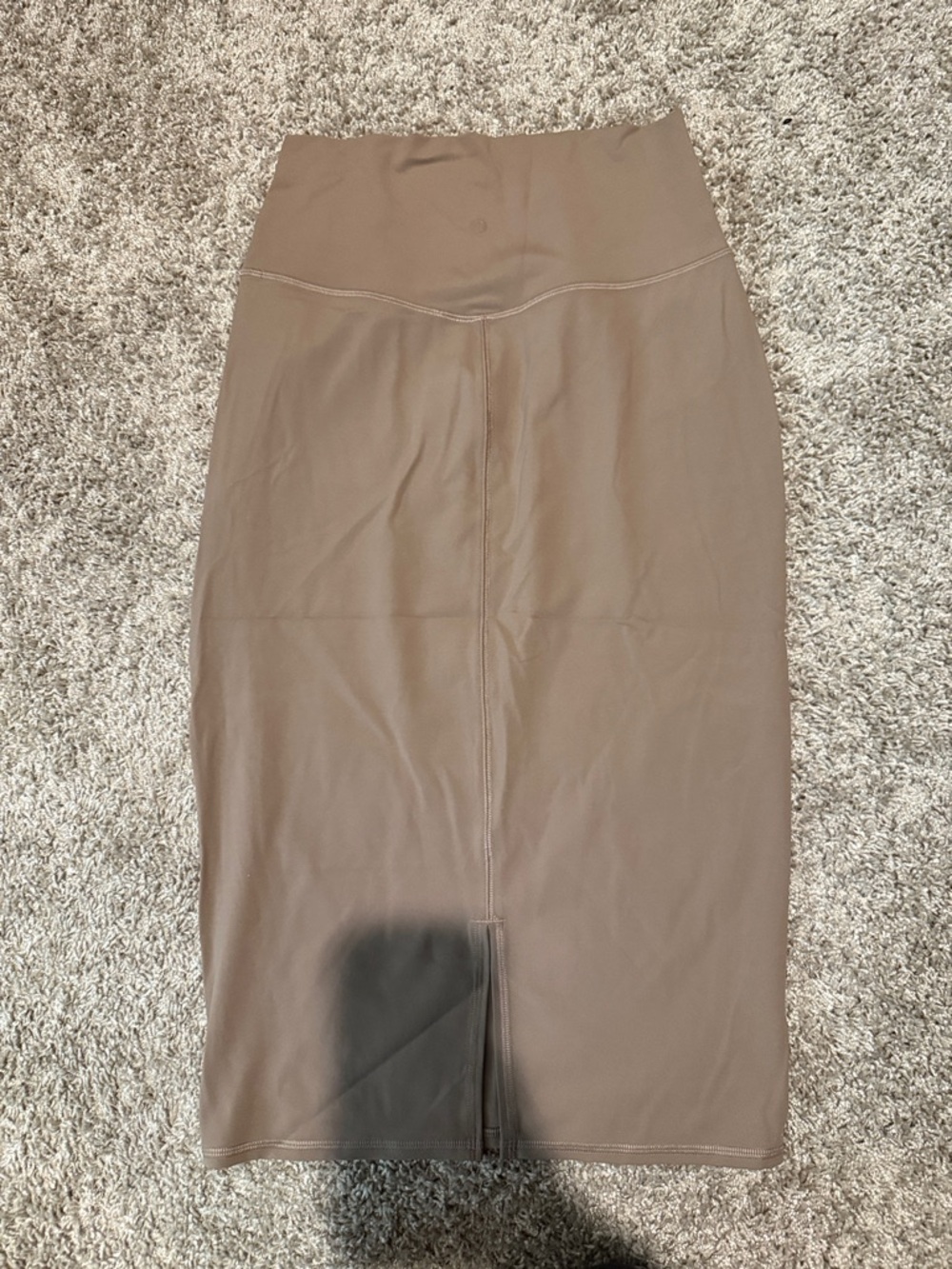 lululemon athletica Brown High-Waist Pencil Midi Skirt